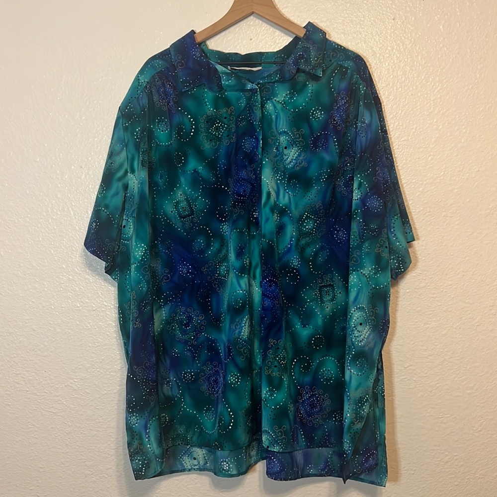 Vintage button up top